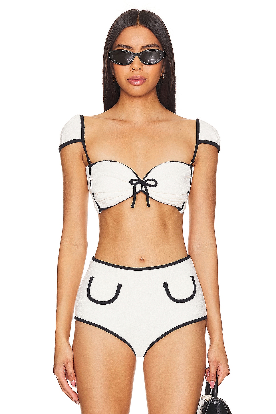 Montce Swim X Olivia Culpo Cabana Bows Bikini Top