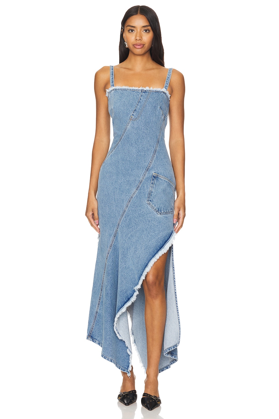 Monse Twisted Denim Dress