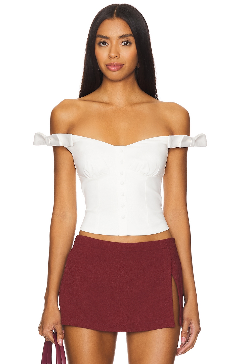 MORE TO COME Ezra Off Shoulder Top