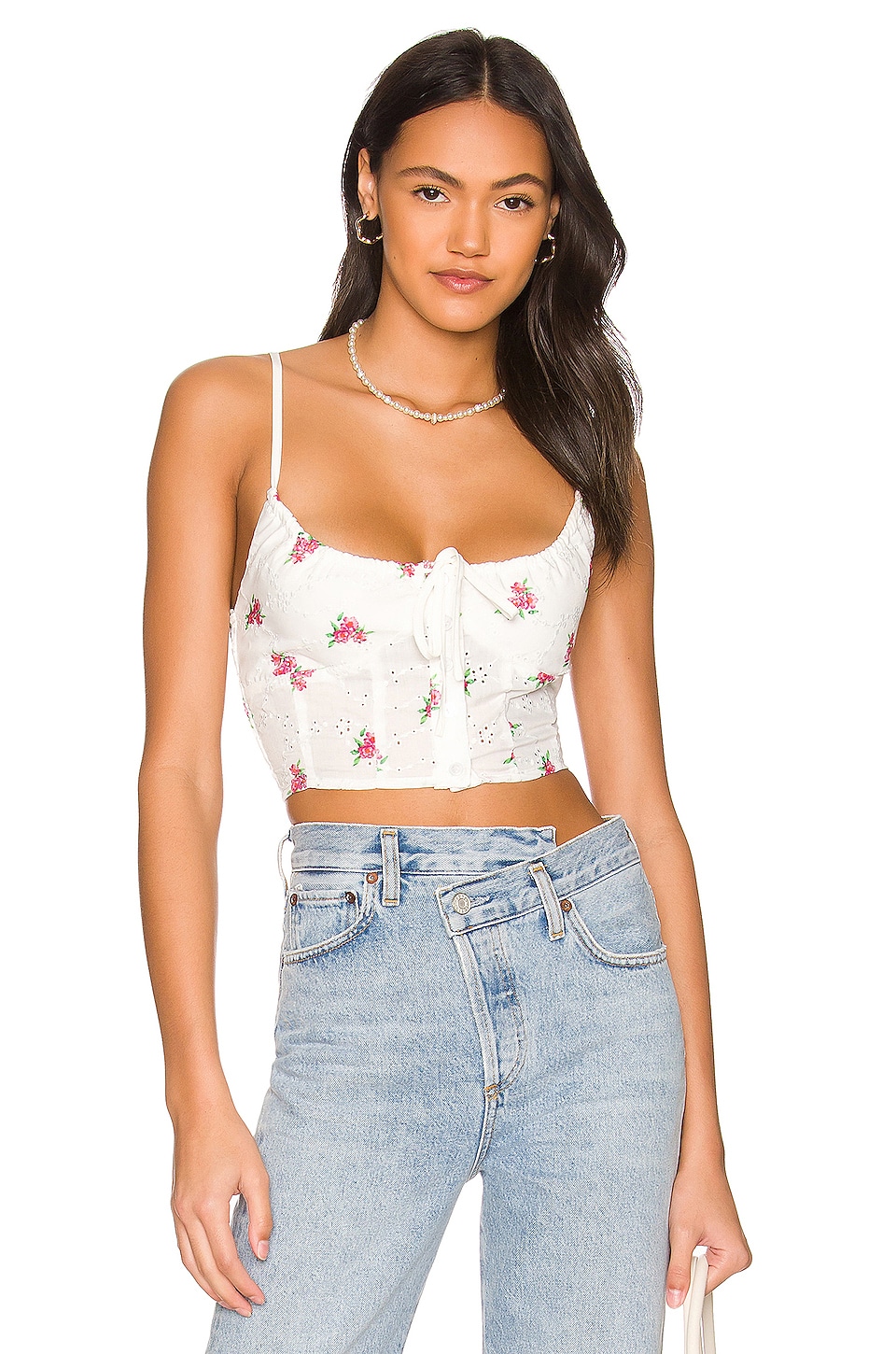 MORE TO COME Marie Embroidered Cami Top