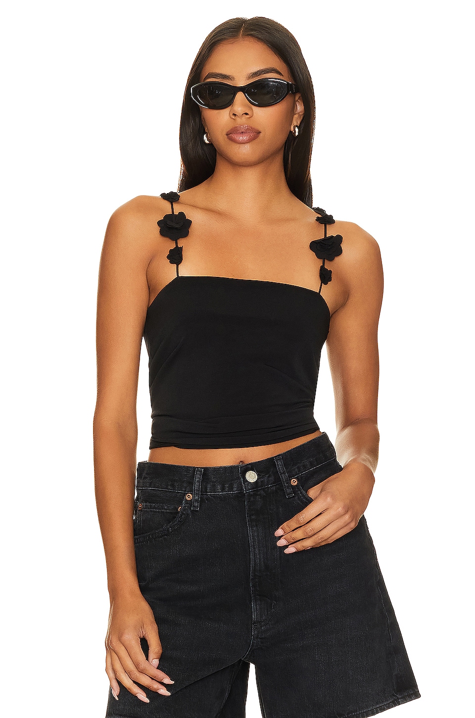 Musier Paris Ballata Top With Flower Straps