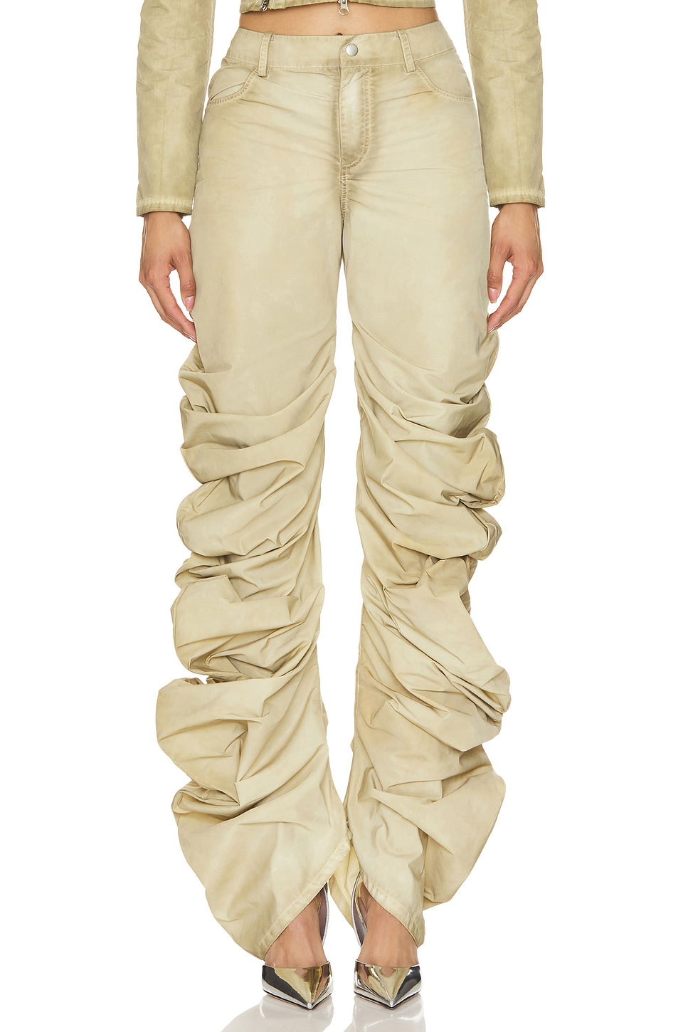 MARRKNULL Pleated Pants