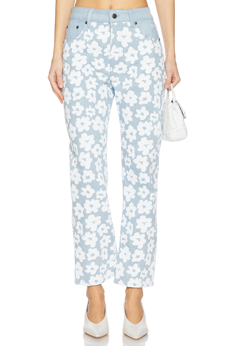 MSGM Flower Print Wide Leg