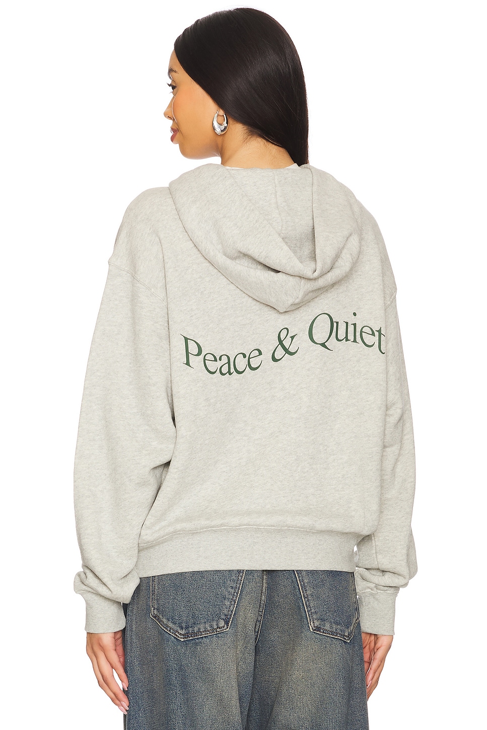 Museum of Peace and Quiet Wordmark Zip Up Hoodie