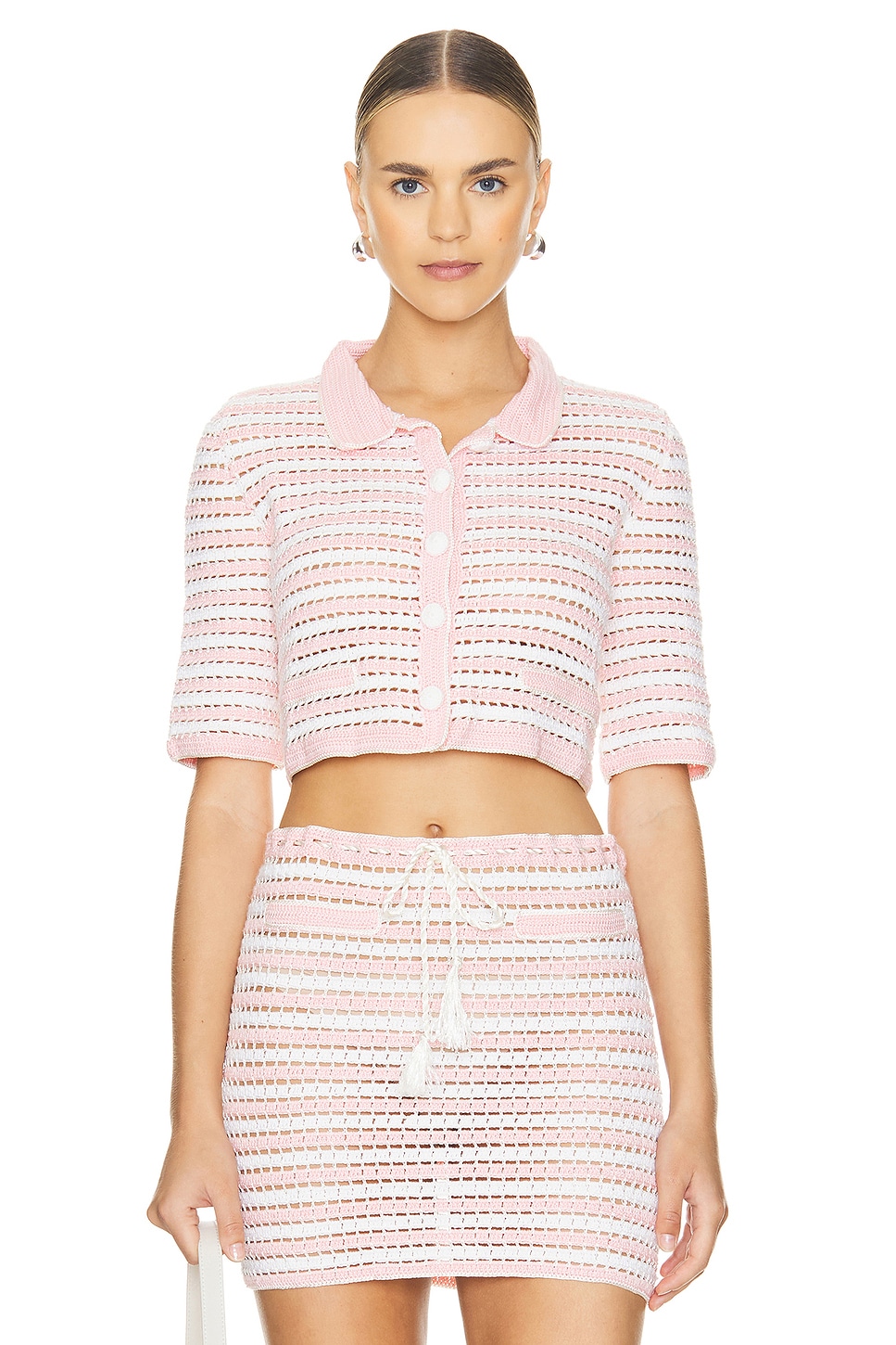 My Beachy Side x REVOLVE Crochet Cropped Cardigan