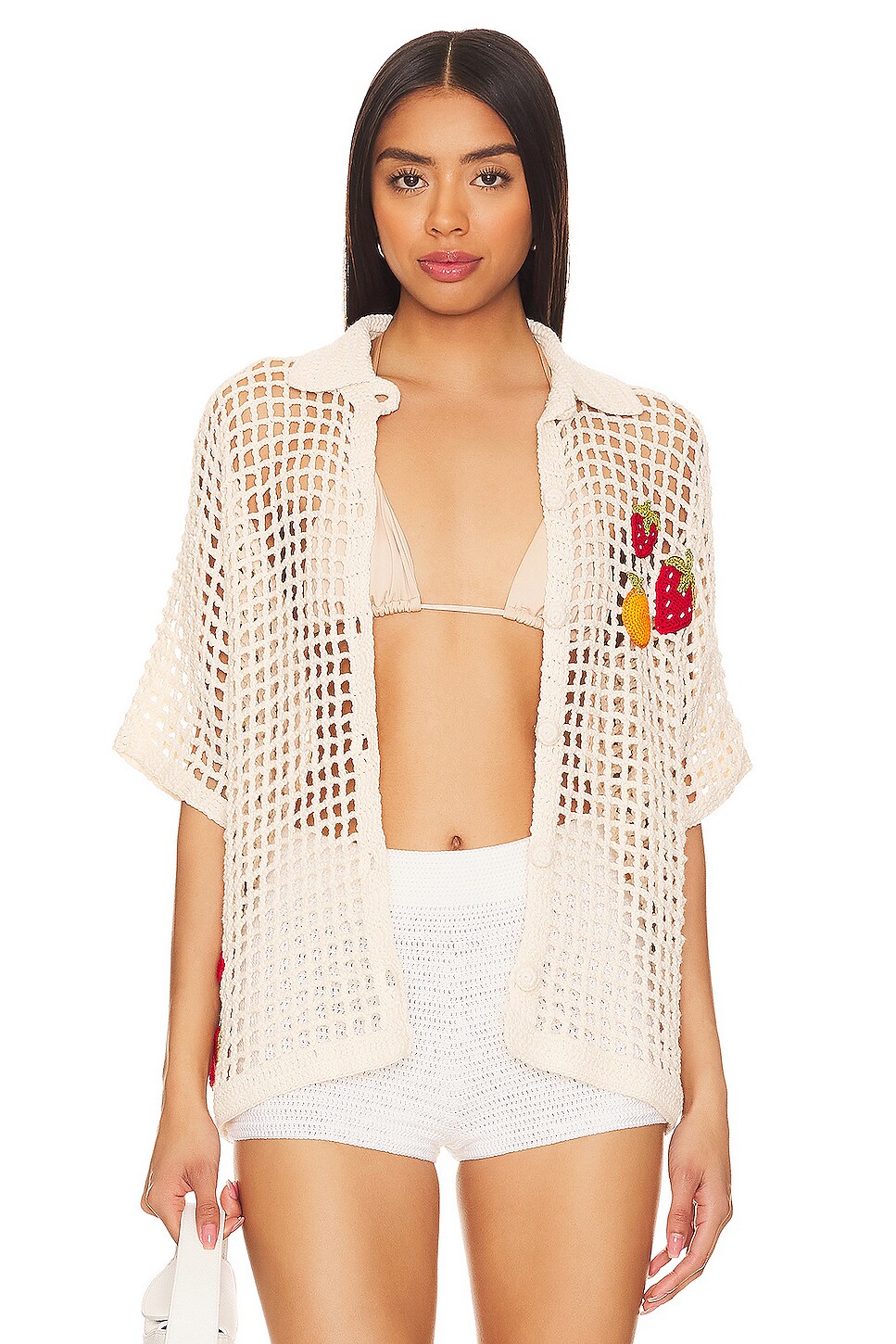 My Beachy Side X Revolve Crochet Shirt