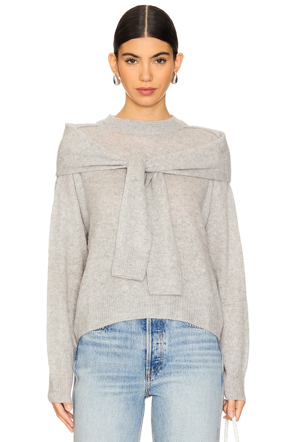 NAADAM Featherweight Cashmere Layered Crewneck Sweater