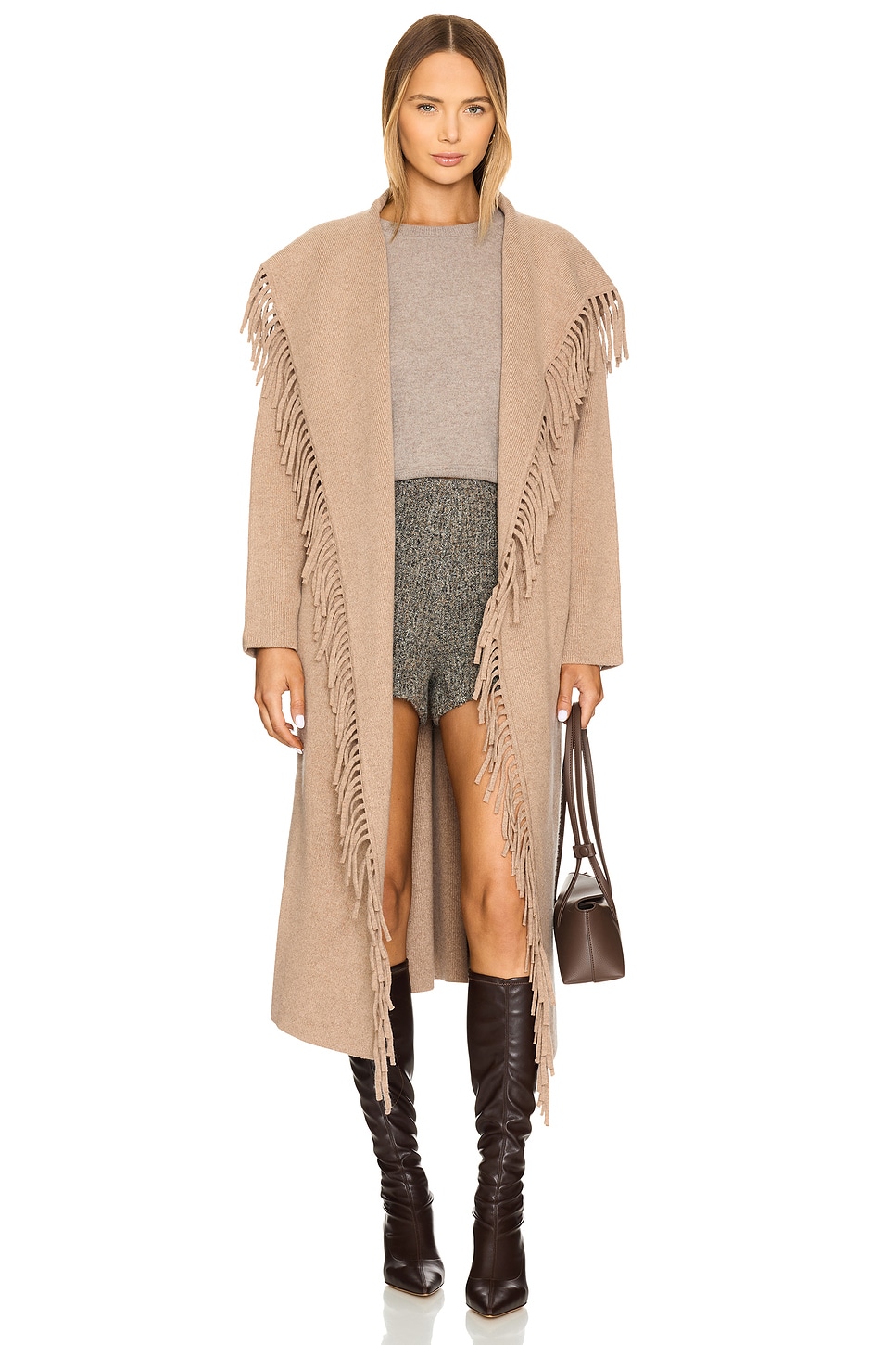 NAADAM Wool Fringe Coat