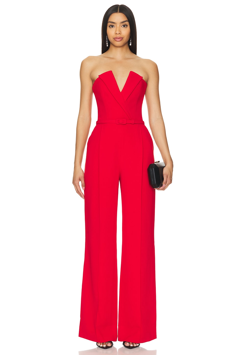 Nadine Merabi Tuxedo Tailored Jumpsuit