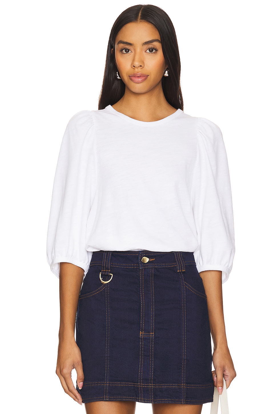 Nation LTD Evita Balloon Sleeve Top