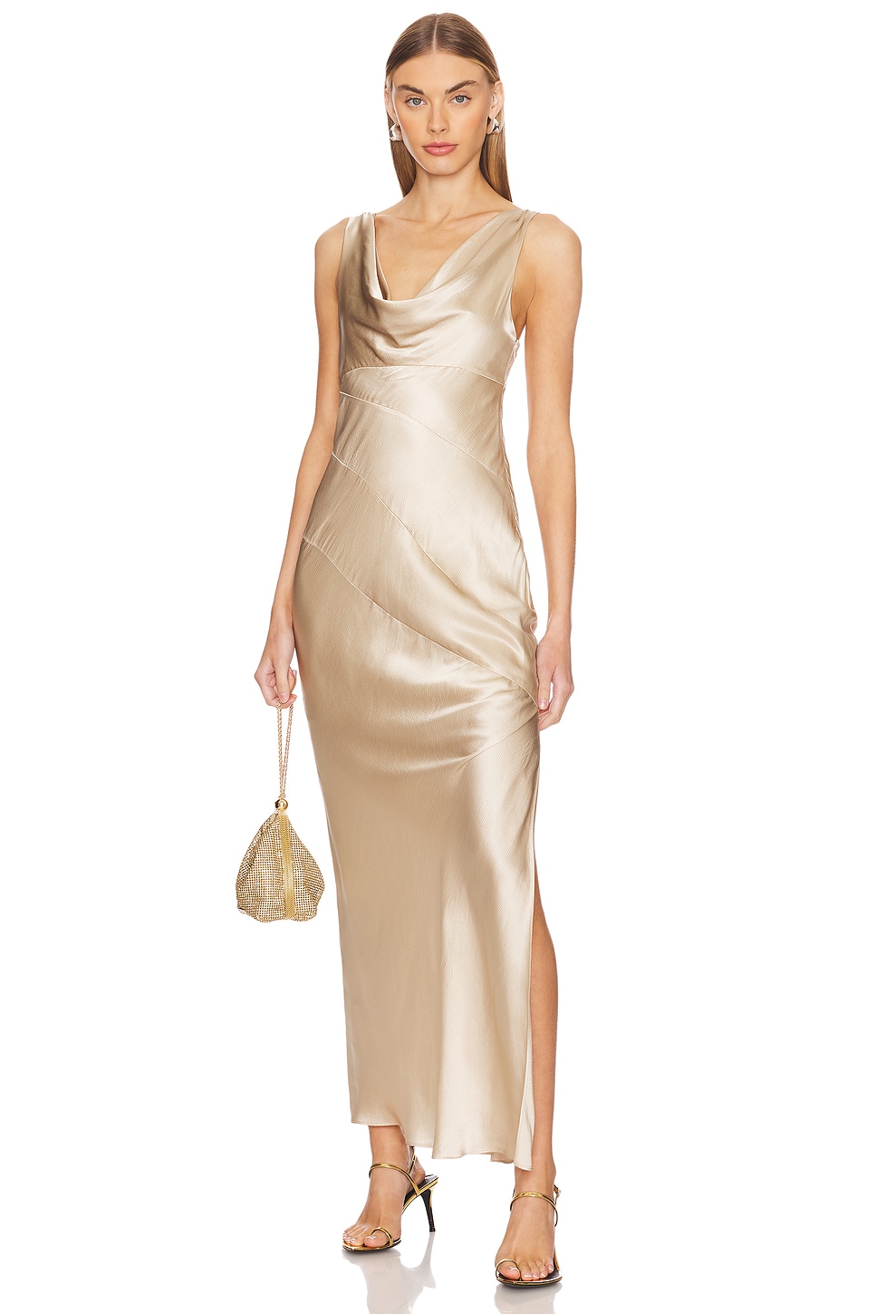 NICHOLAS Sally Cowl Neck Maxi Dress