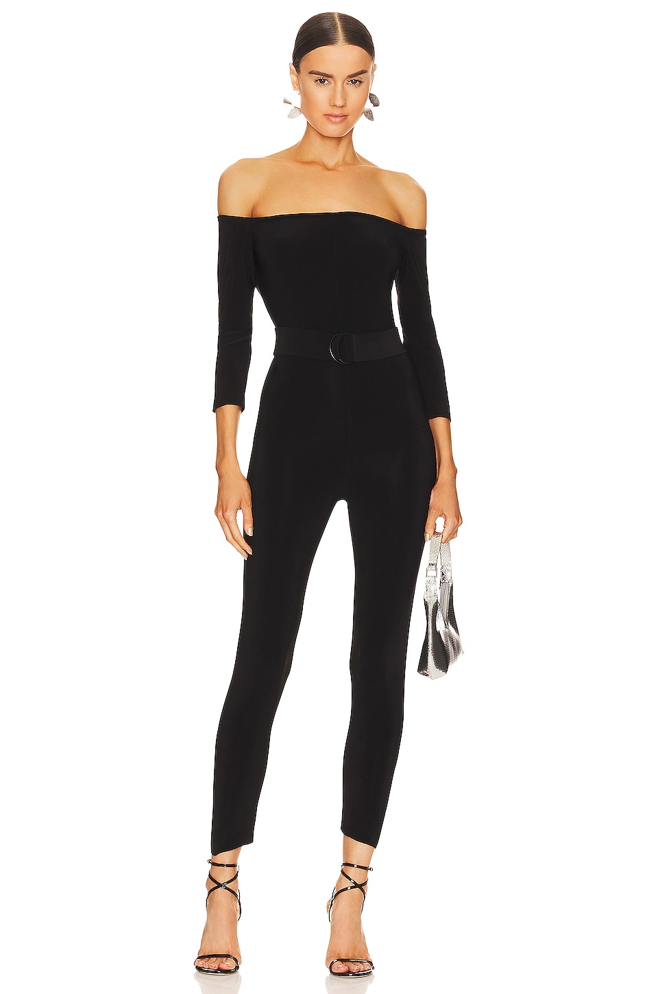 Norma Kamali Off Shoulder Catsuit