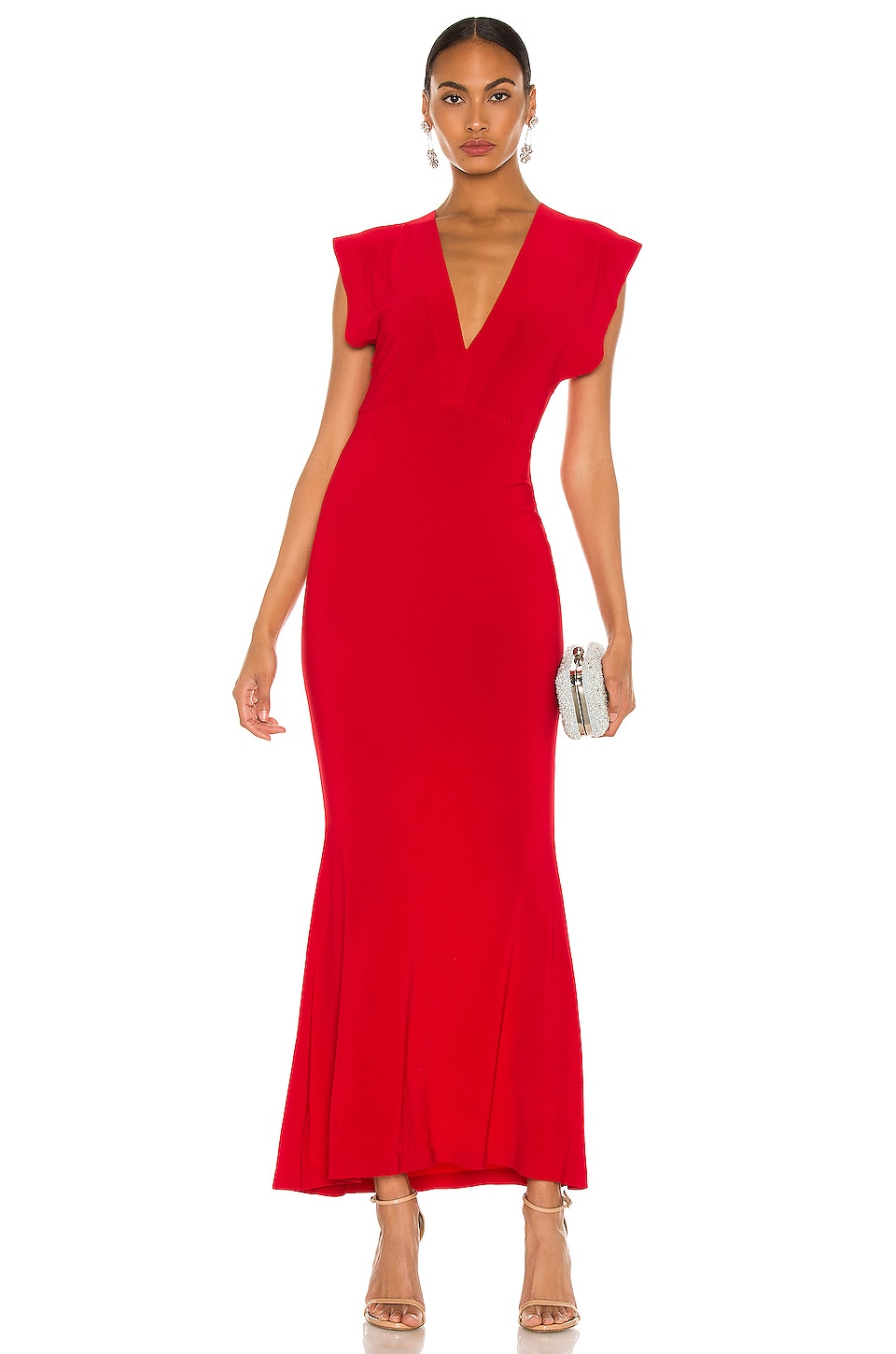 Norma Kamali x REVOLVE V Neck Rectangle Gown
