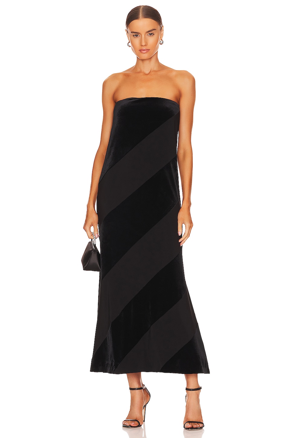 Norma Kamali Spiral Strapless Dress