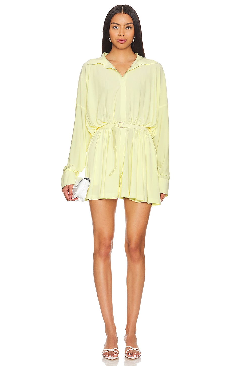 Norma Kamali x REVOLVE Super Oversized Boyfriend Shirt Mini Dress