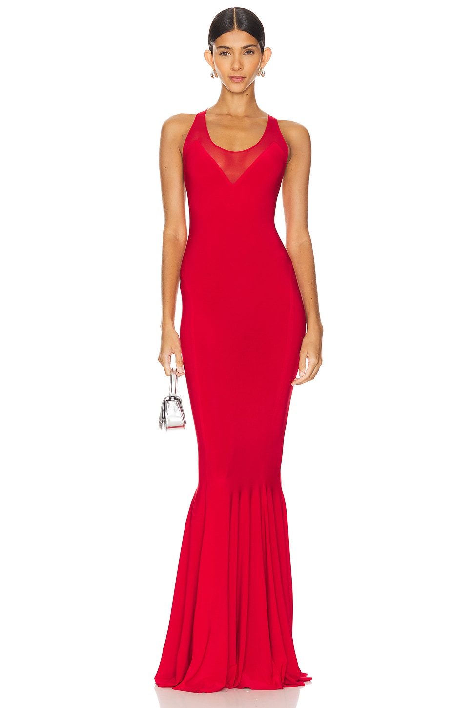 Norma Kamali Racer Fishtail Gown