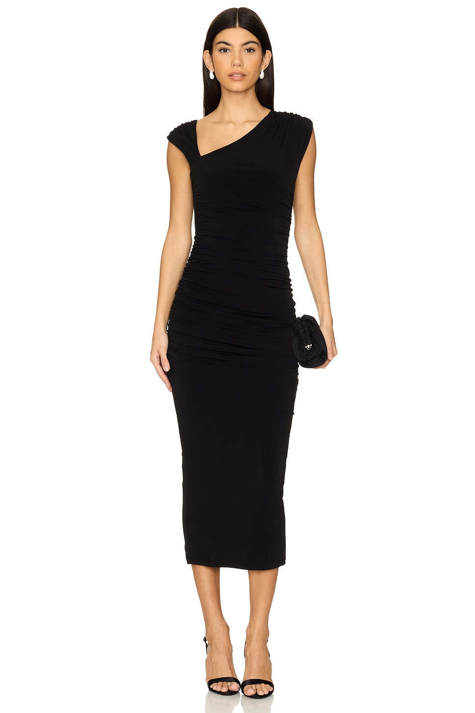 Nookie Dakota Gathered Midi Dress