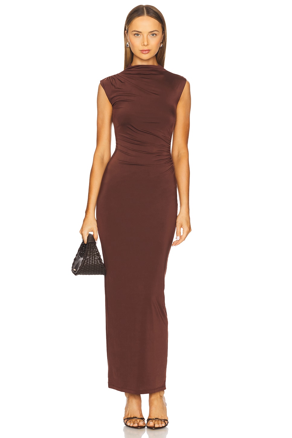 Nookie Olivia High Neck Midi Dress