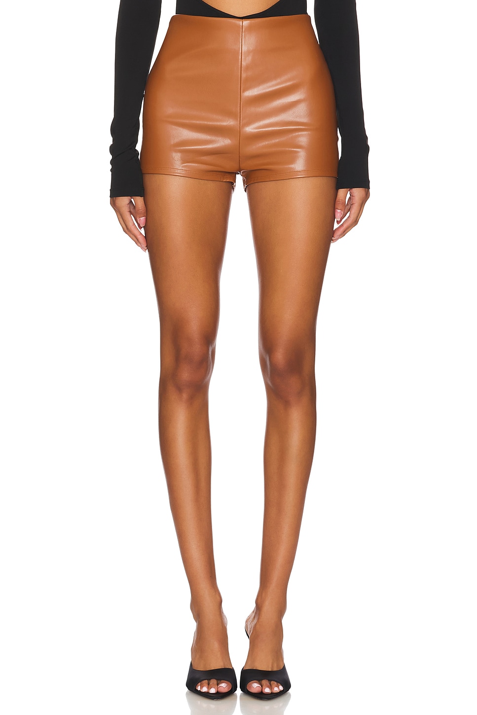 Nookie Faux Leather Shorts