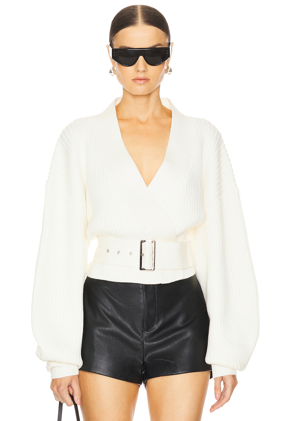 NONchalant Label Shiloh Belted Sweater