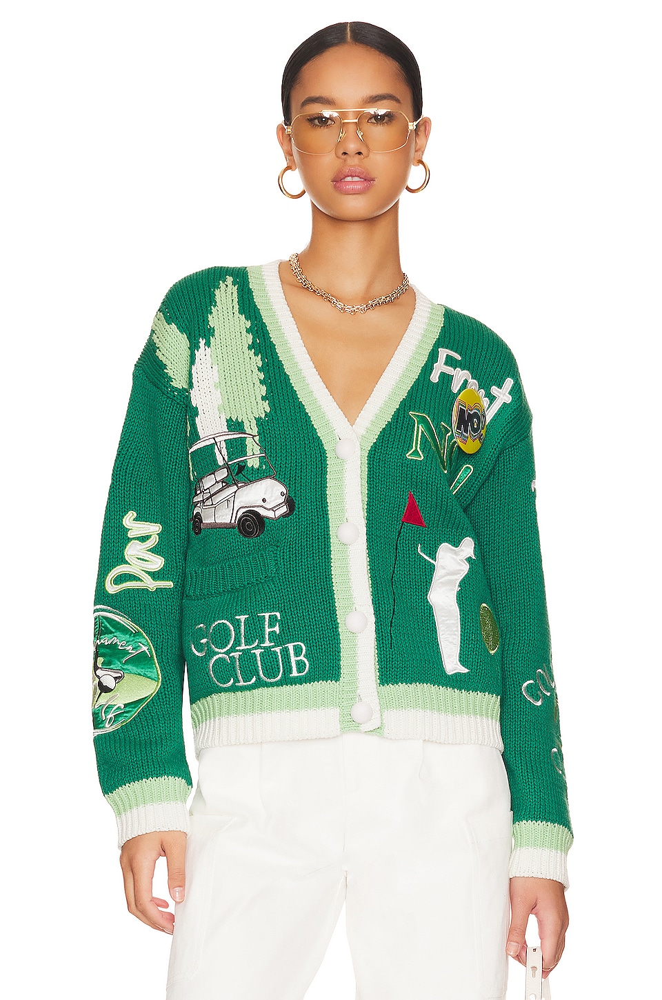 No! Jeans Gone Golfing Cardigan