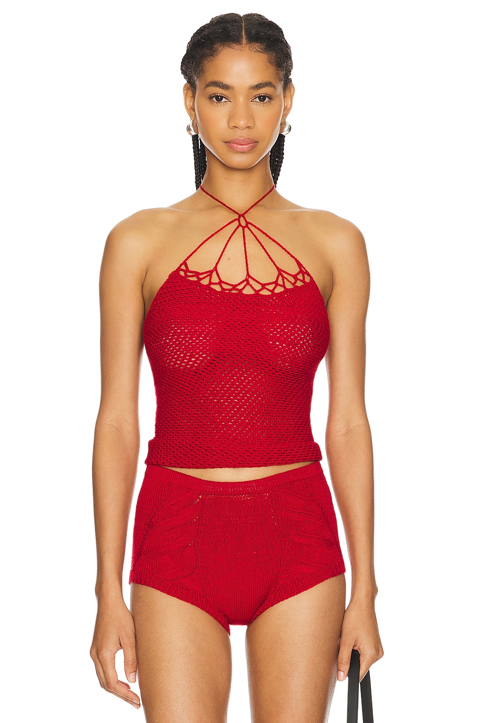 nastyamasha Crochet Halter Top