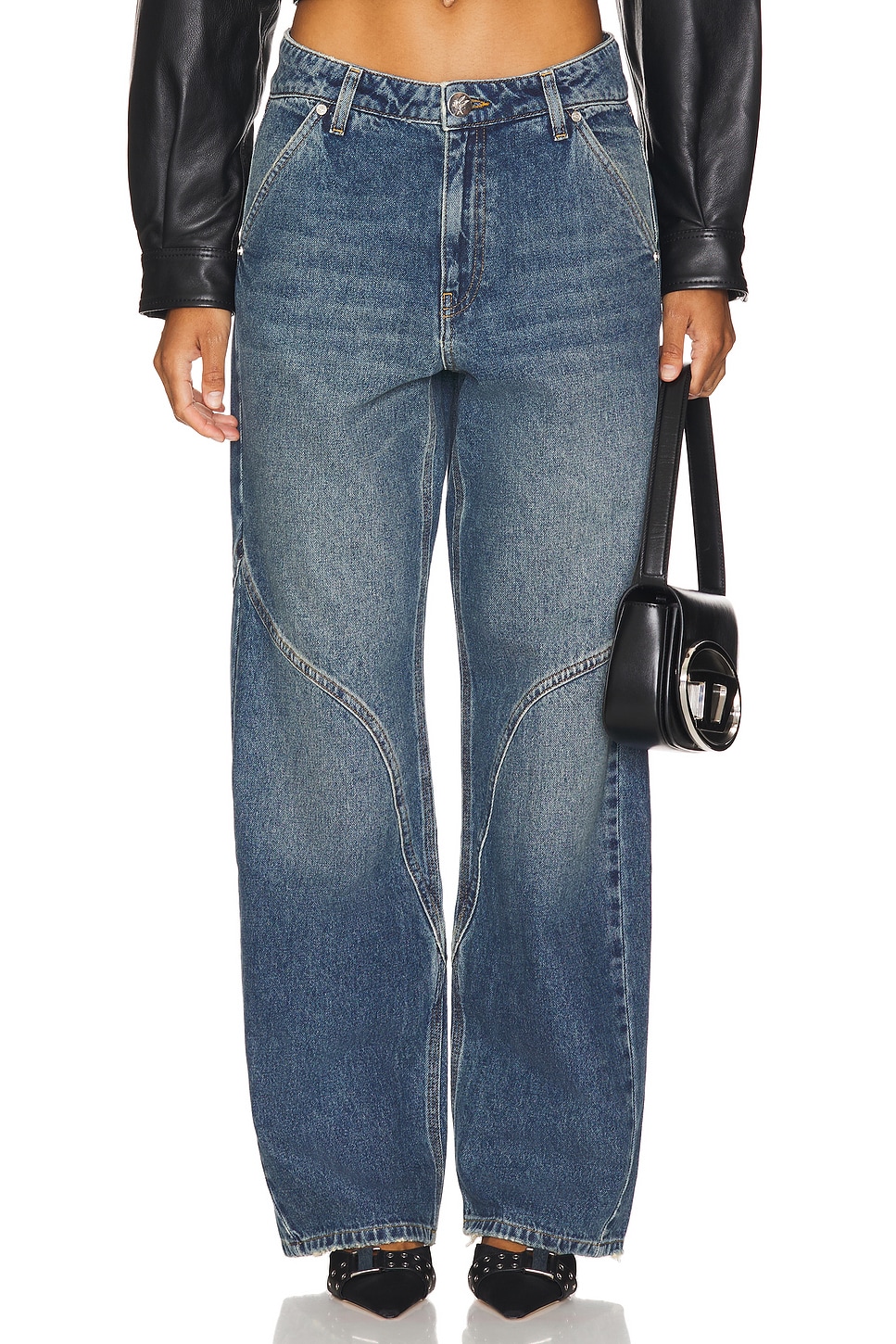 One Teaspoon Western Wonders Mid Waist Jeans