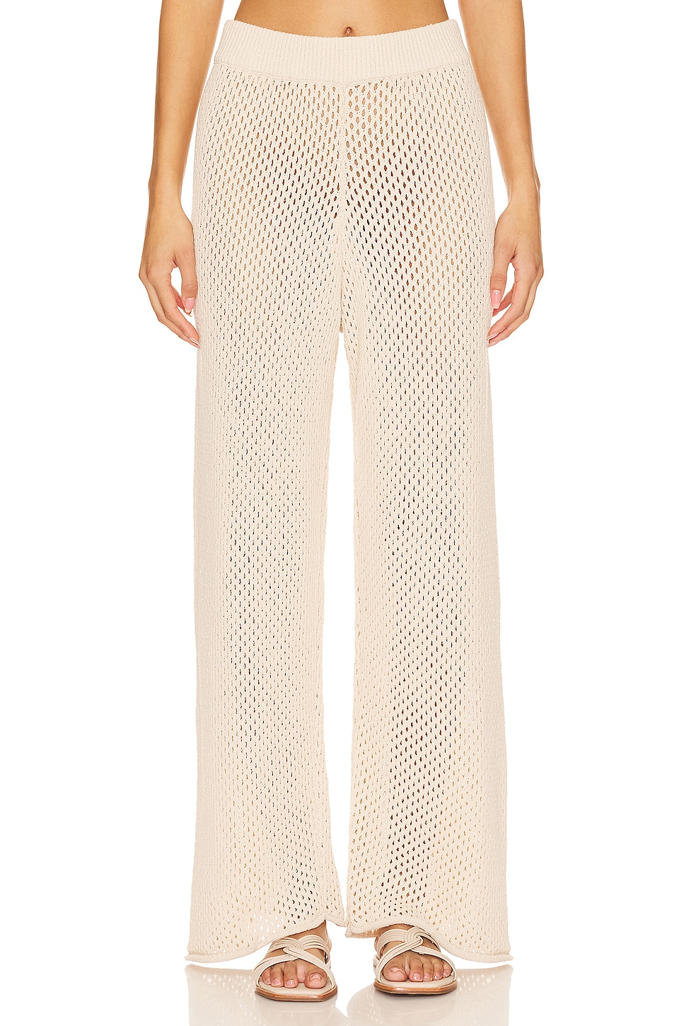 onia Crochet Wide Leg Pant