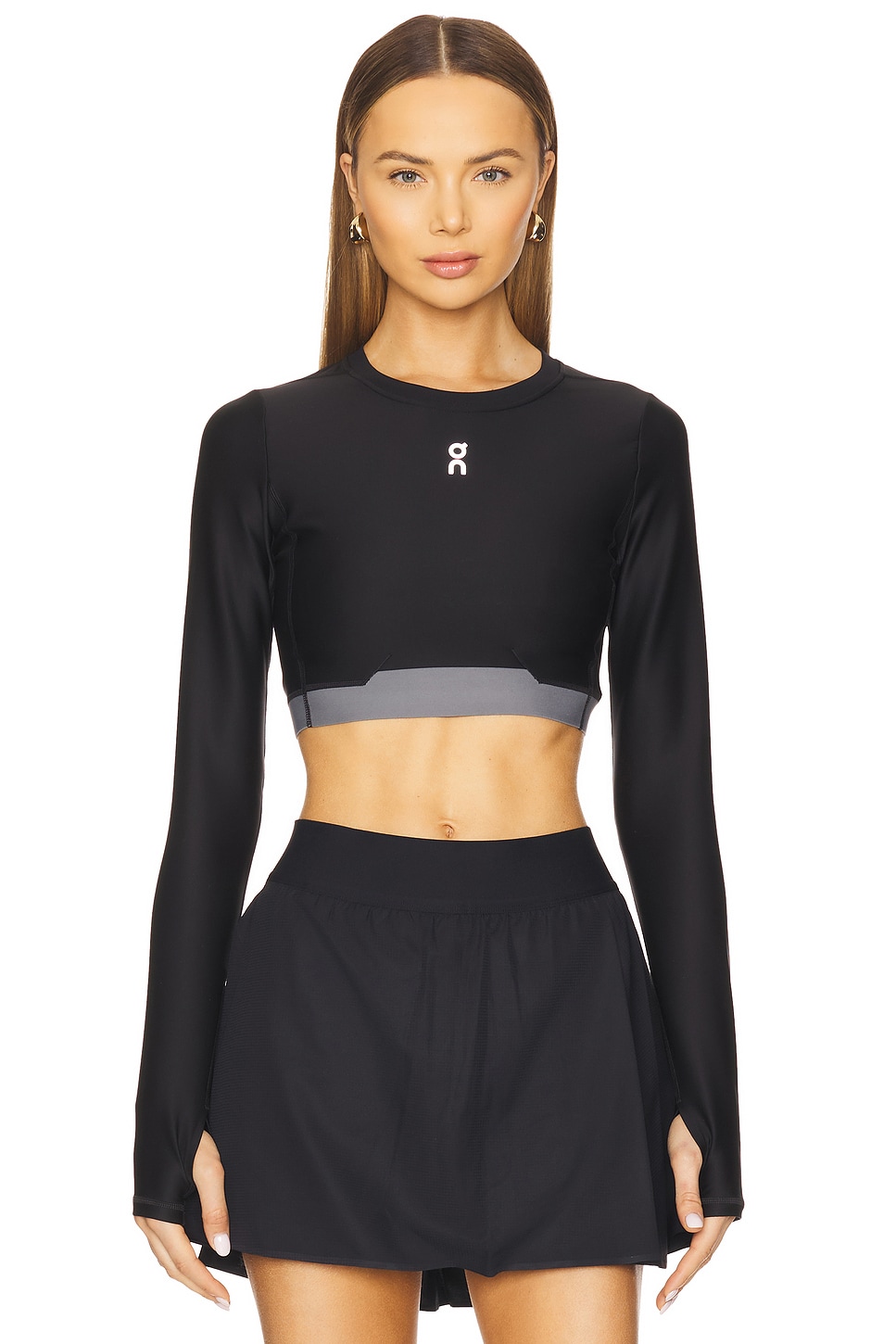 On Train Long-sleeve Crop Top