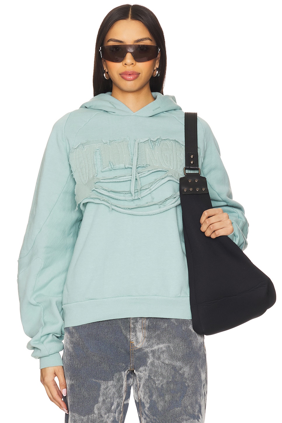 Ottolinger Distressed Multiline Hoodie