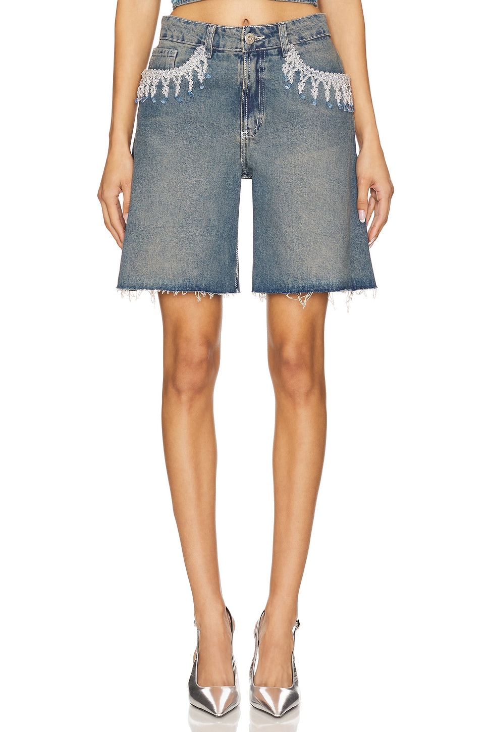 PatBO Nostalgic Sky Denim Short