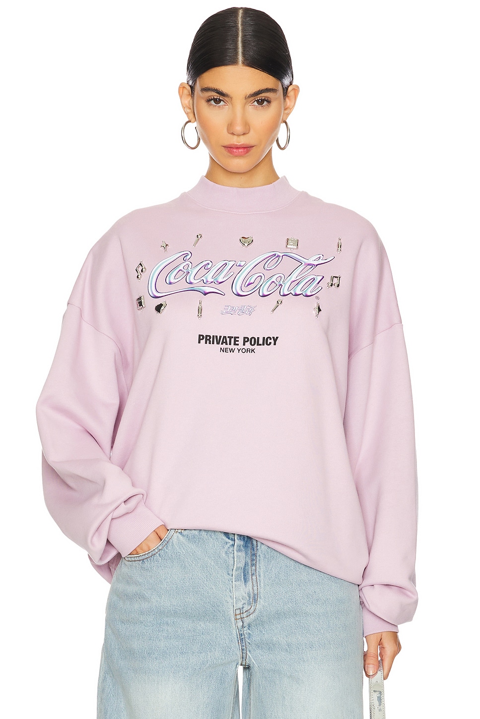 PRIVATE POLICY Silver Charm Sweatshirt