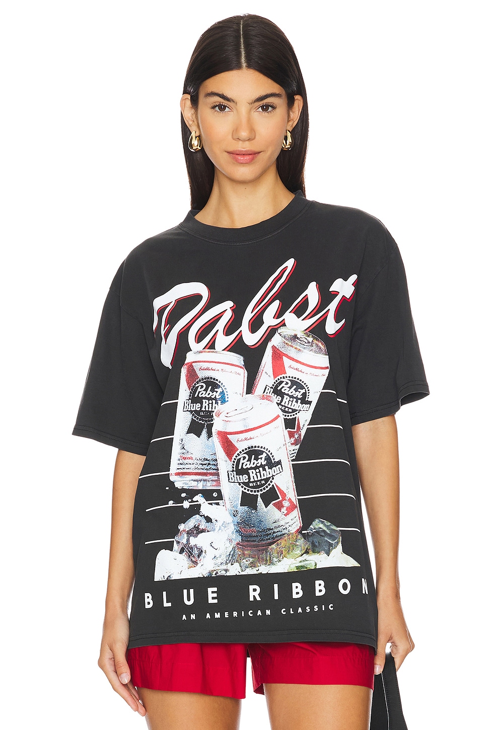 Philcos Pabst Blue Ribbon Stacked Boxy Tee