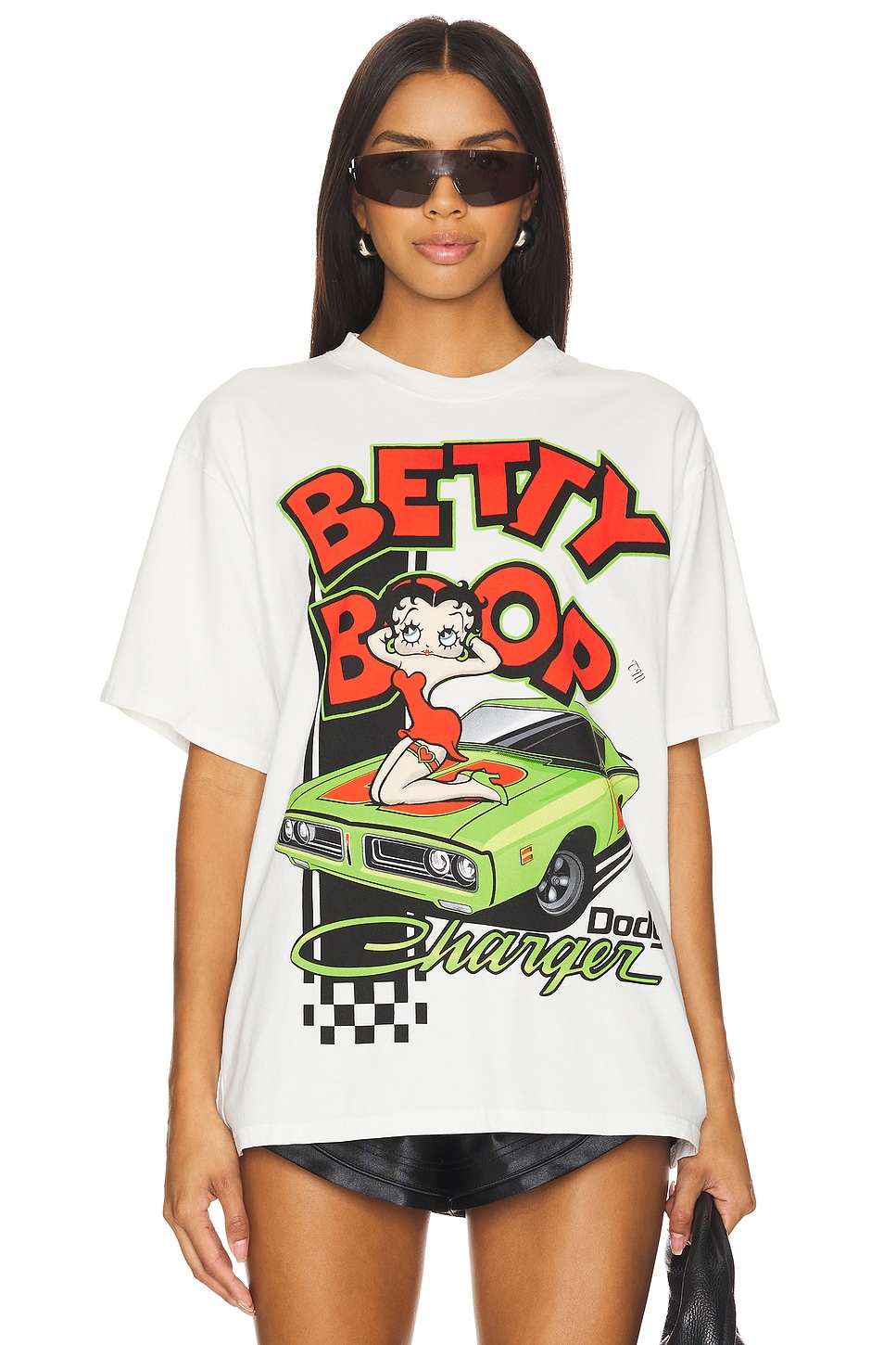 Philcos Betty Boop Dodge Charger Boxy Tee