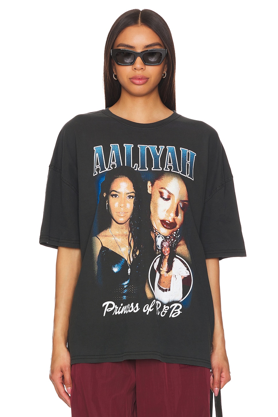 Philcos Aaliyah Princess Of R&B Oversized Tee