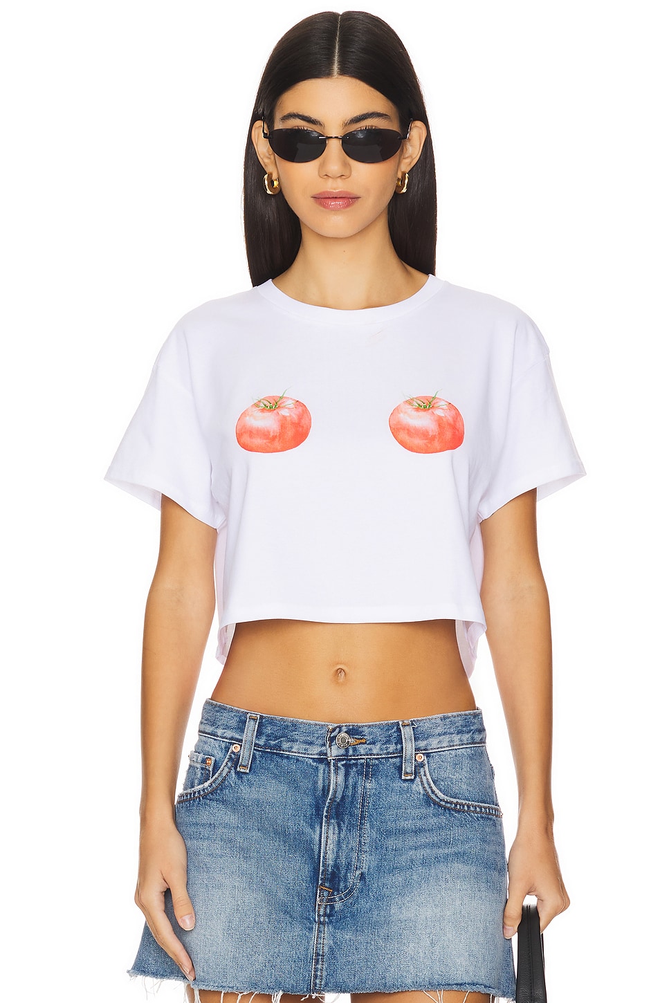 Polychrome Goods Ripened Tomatoes Crop Top