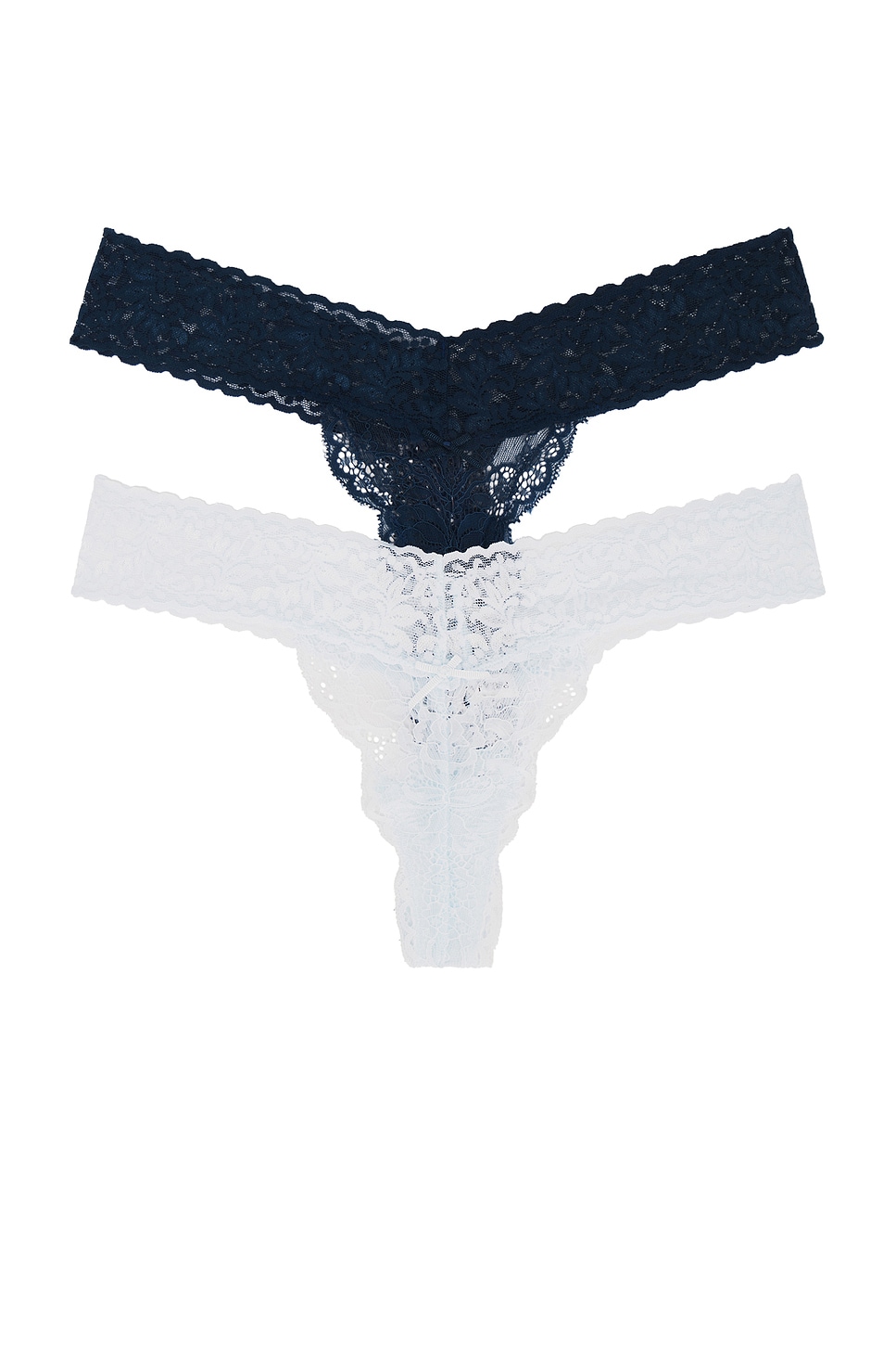 Privacy Please Violet Lace Thong 2 Pack