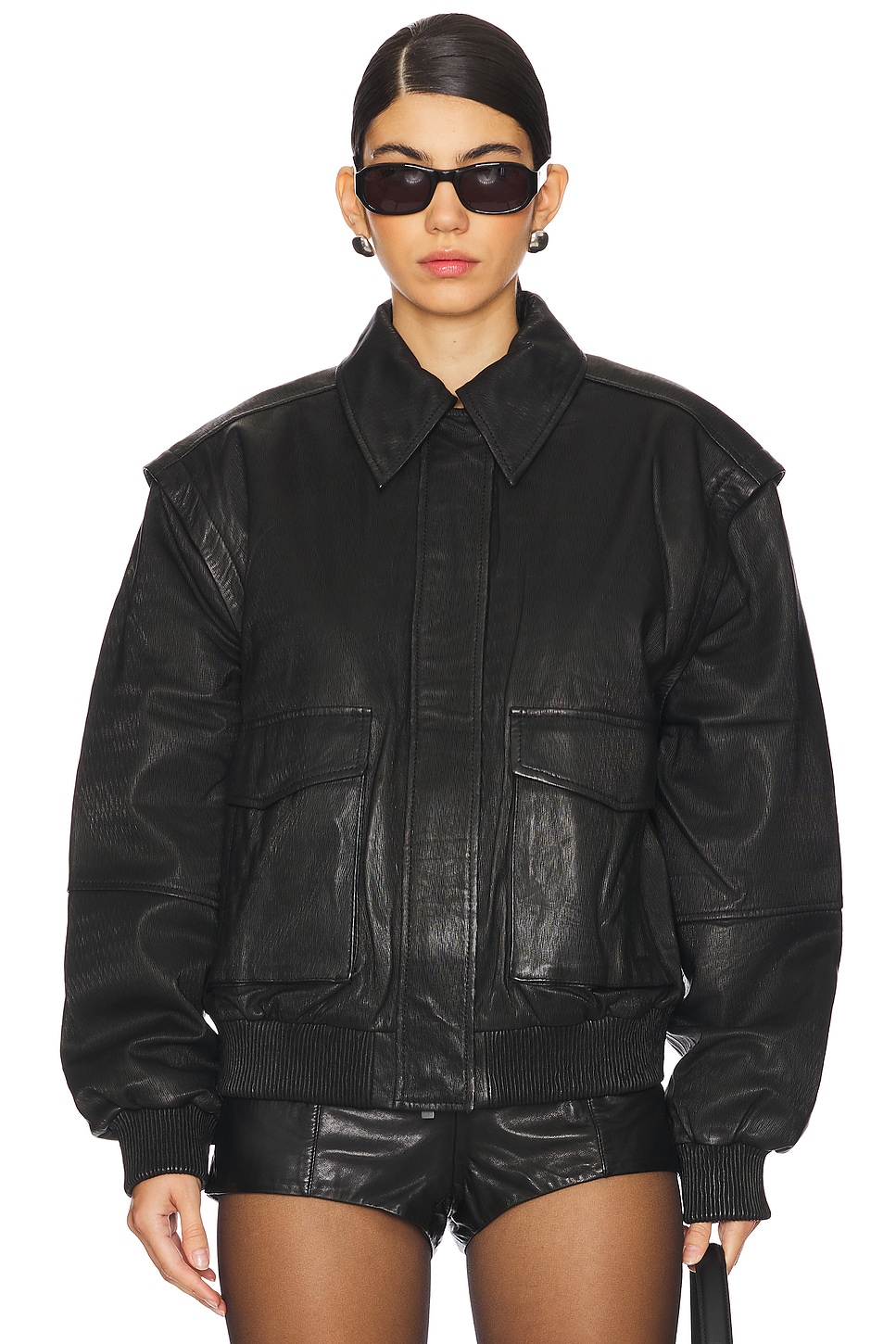 REMAIN Leather Bomber Jacket