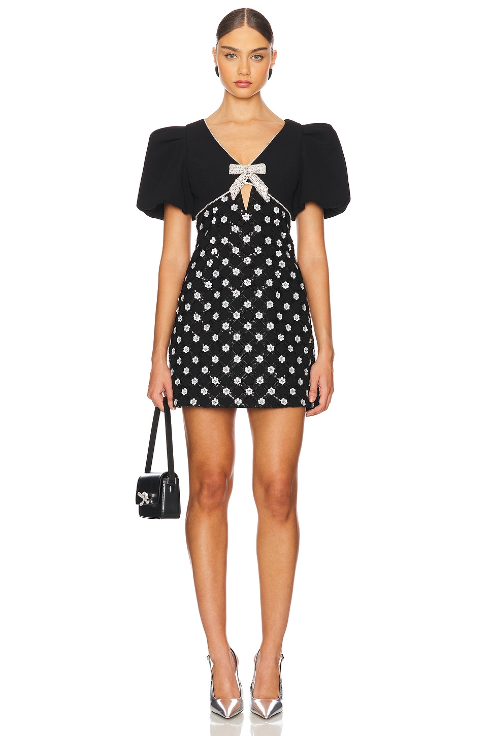 Rebecca Vallance X Nicky Hilton Alivia Short Sleeve Mini Dress