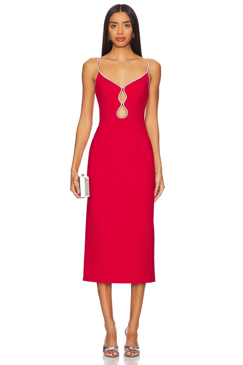 Rebecca Vallance Akari Strap Midi Dress