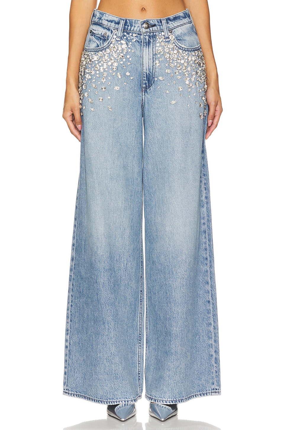 Rag & Bone Featherweight Sofie High Rise Wide Leg