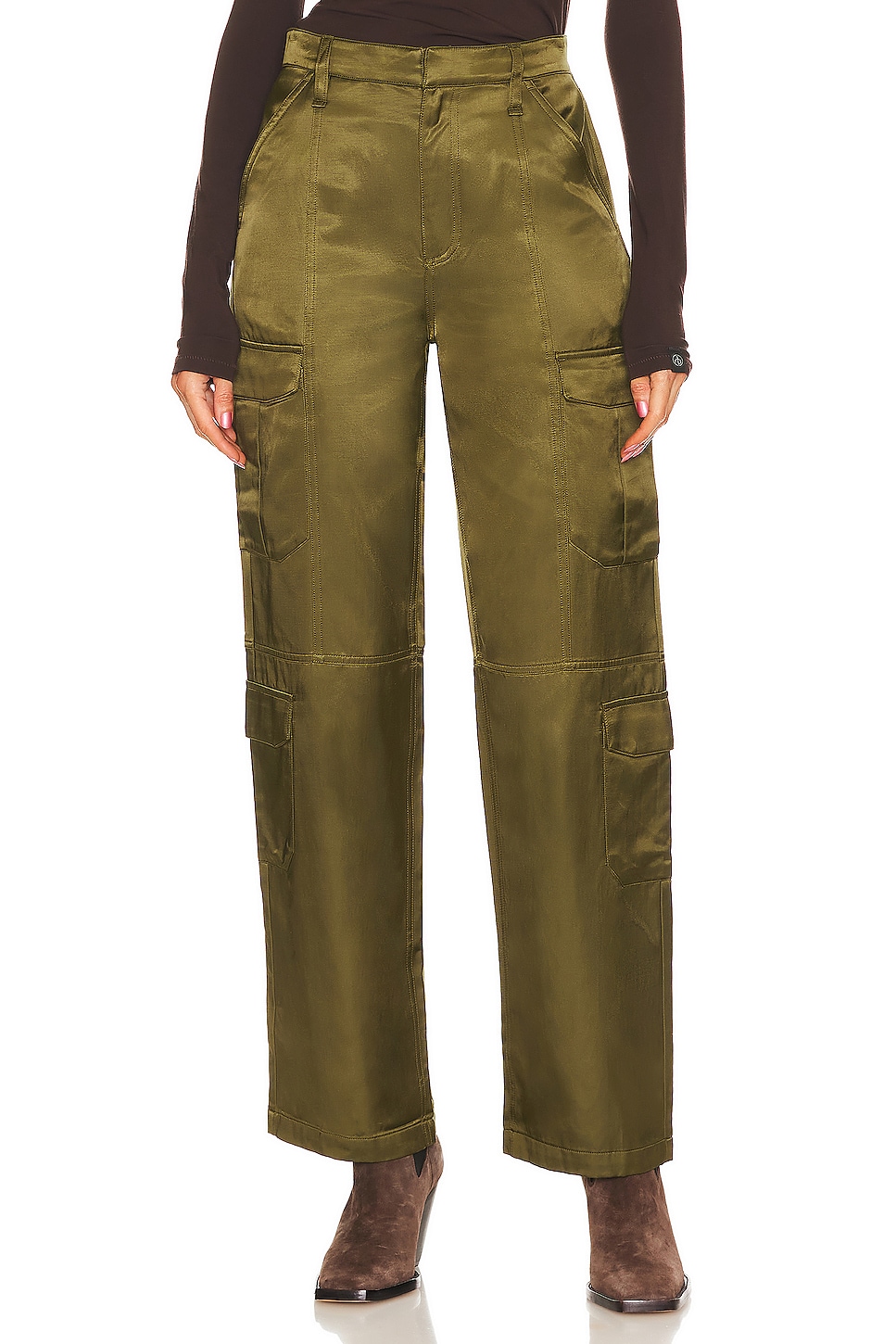 Rag & Bone Cailyn Satin Cargo Pant