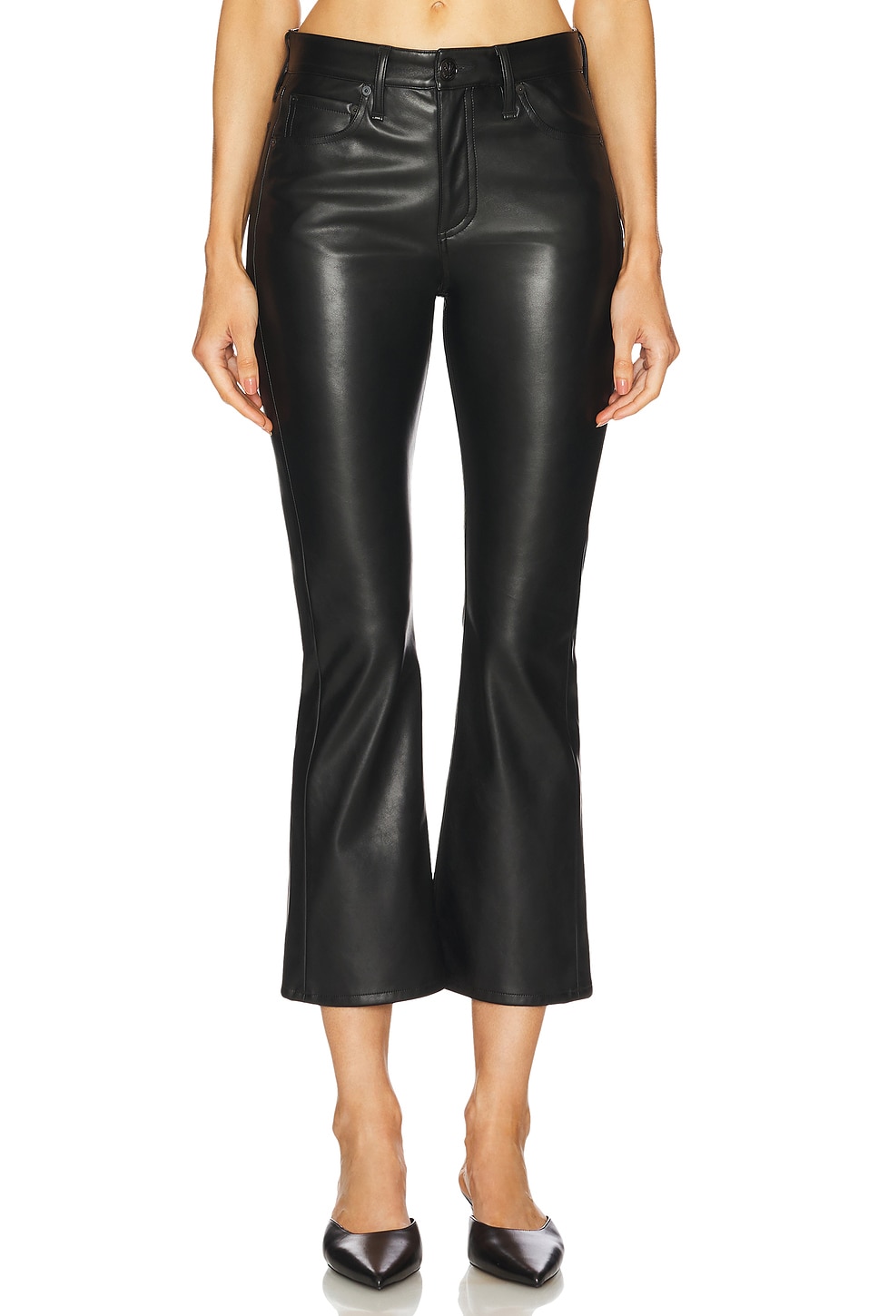 Rag & Bone Peyton Faux Leather Flare Pant