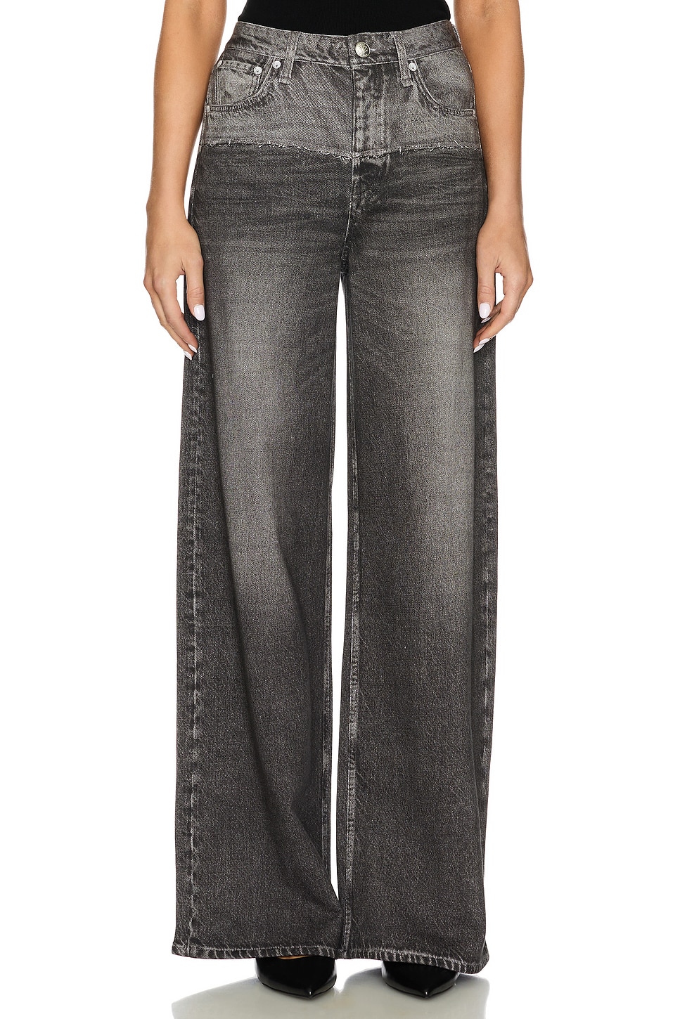 Rag & Bone Miramar Fleece Sofie Full Length Wide Leg