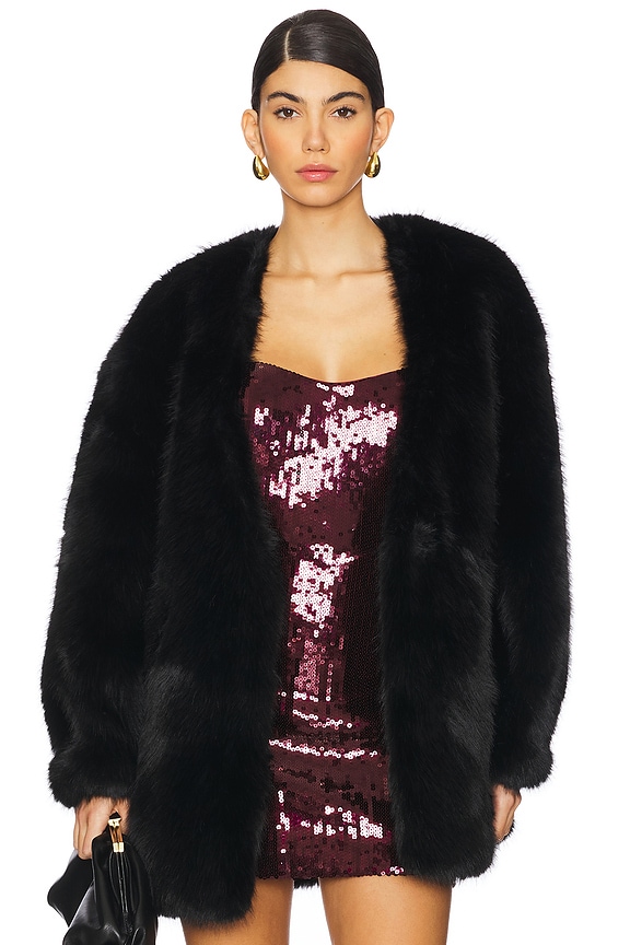 retrofete Heiress Faux Fur Jacket