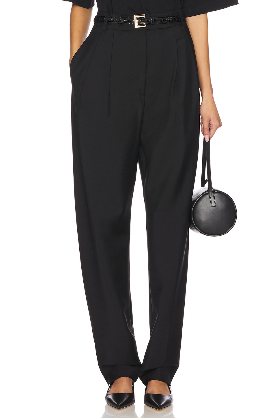 Rohe Round Leg Shaped Tailored Trousers