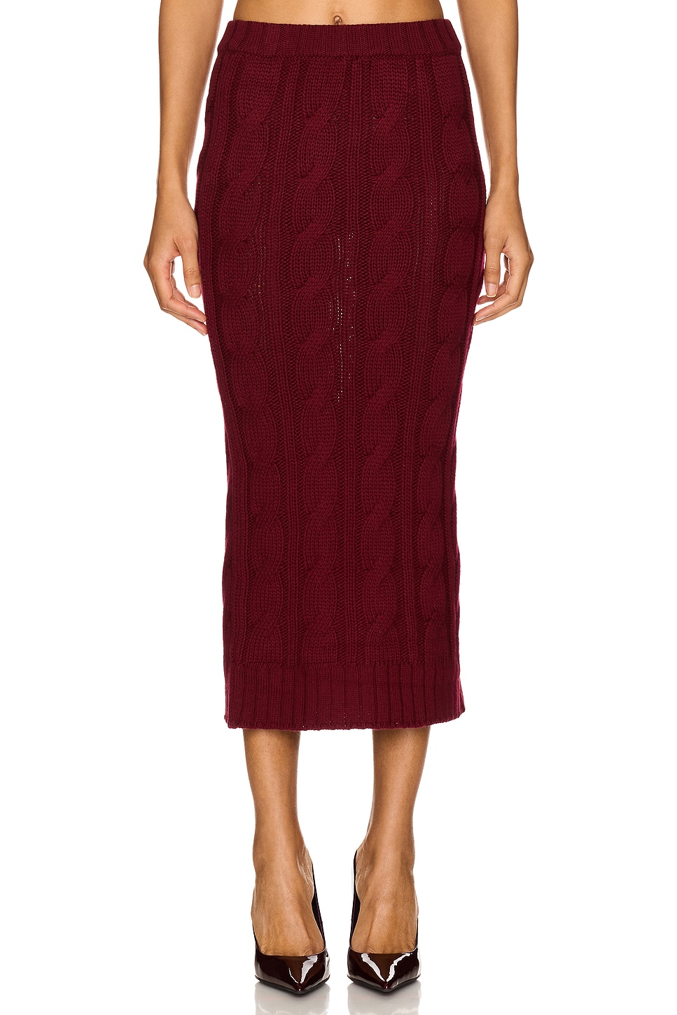 Rowen Rose Long Knit Skirt