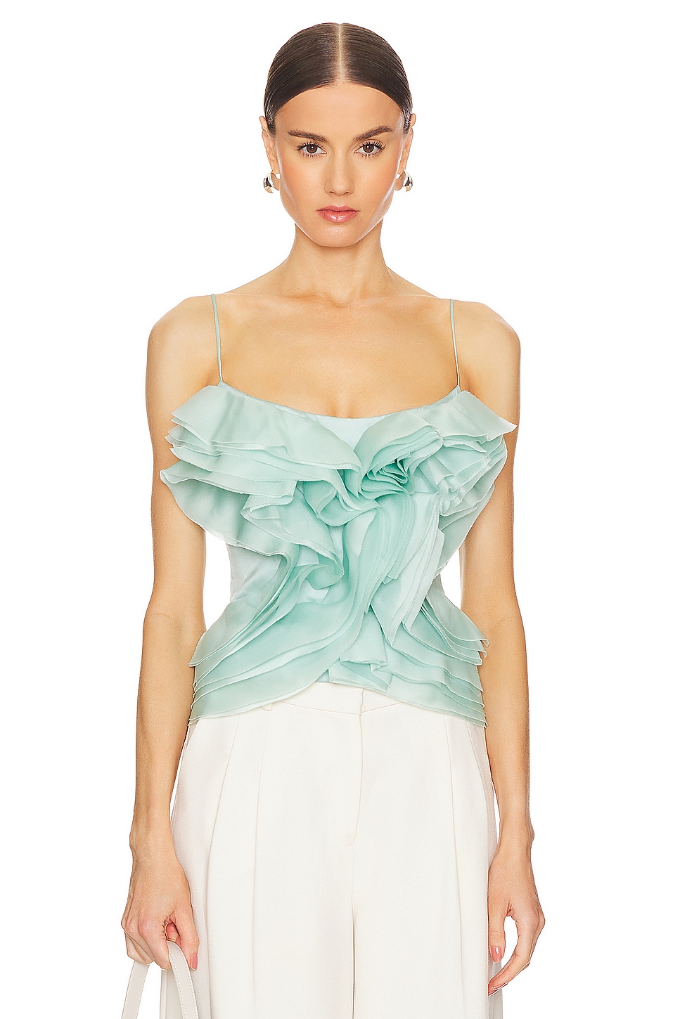 Rozie Corsets Ruffled Organza Corset Top