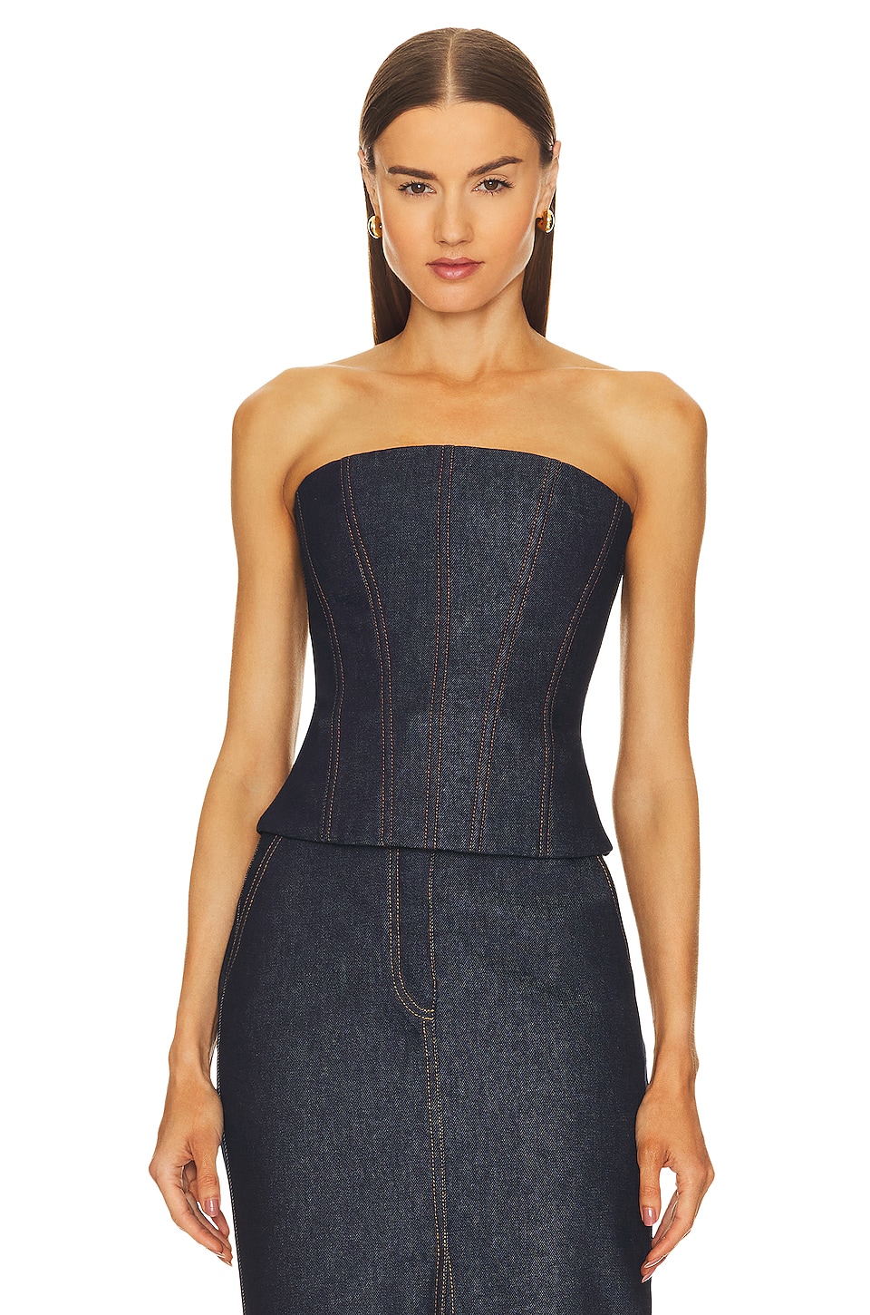 Rozie Corsets Denim Corset Top