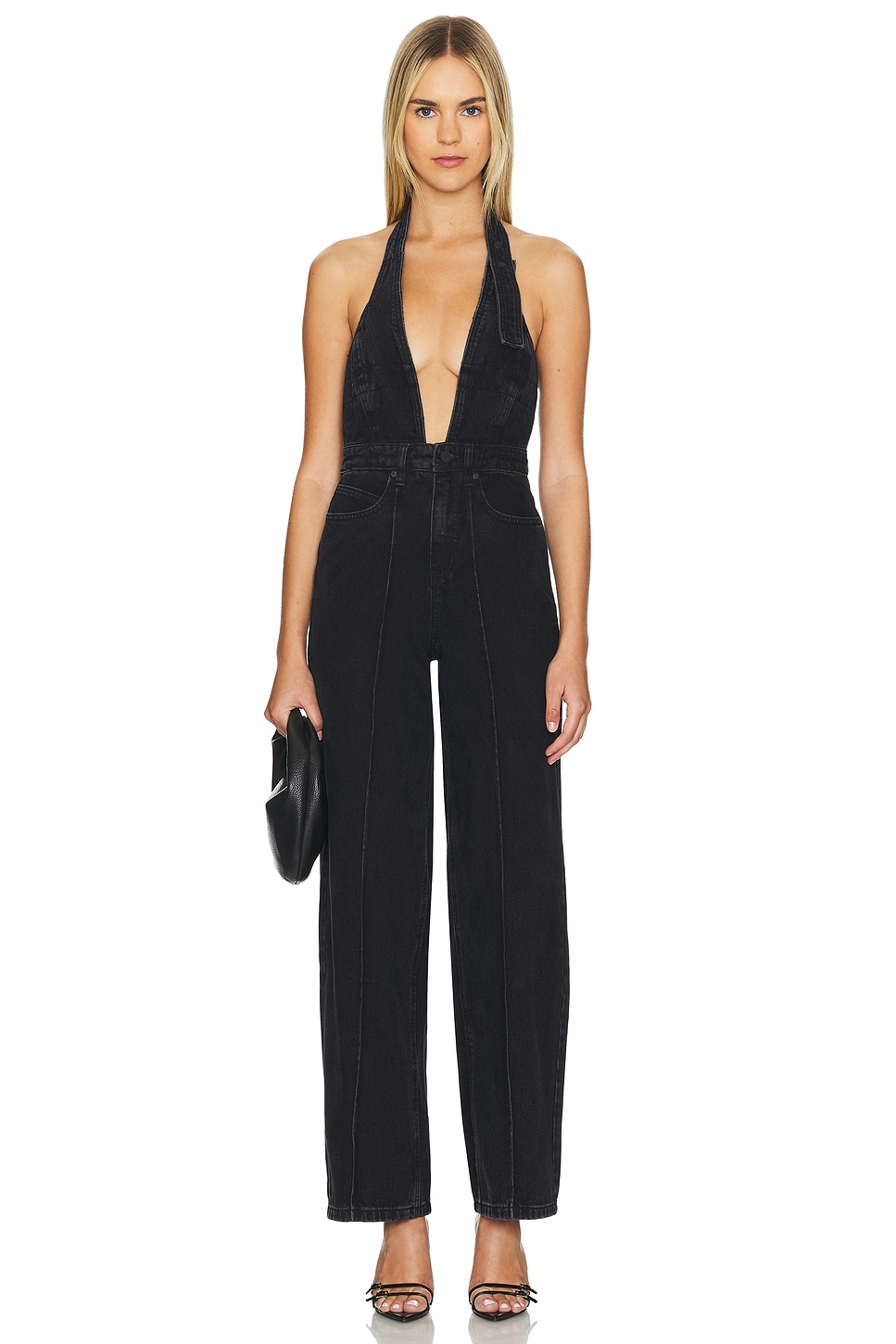 RTA Sadie Denim Jumpsuit